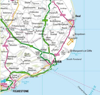 map showing location of Gardeners Rest 5 star B&B