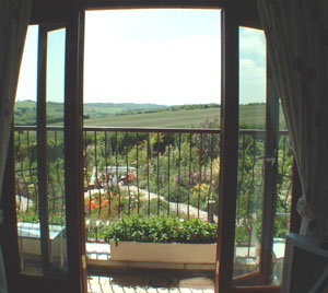 View from balcony of the West Bedroom